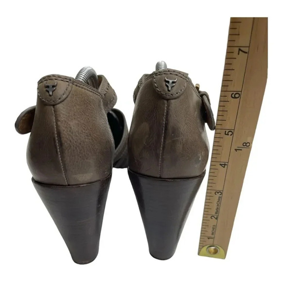 Anthropologie Trask Saydee Wedges Leather Ankle Strap Sandals Boho - Picture 9 of 10